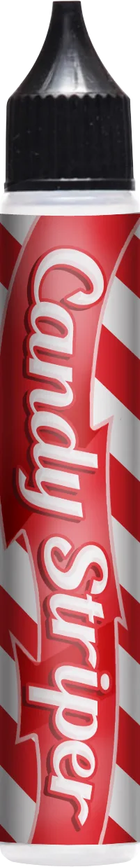 Candy Striper flavor product label design
