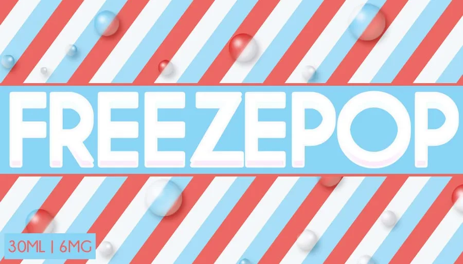 Freezepop flavor product label design